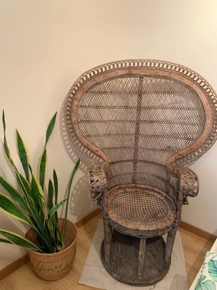 Rotan sierstoel, Antiquités & Art, Antiquités | Meubles | Chaises & Canapés, Enlèvement