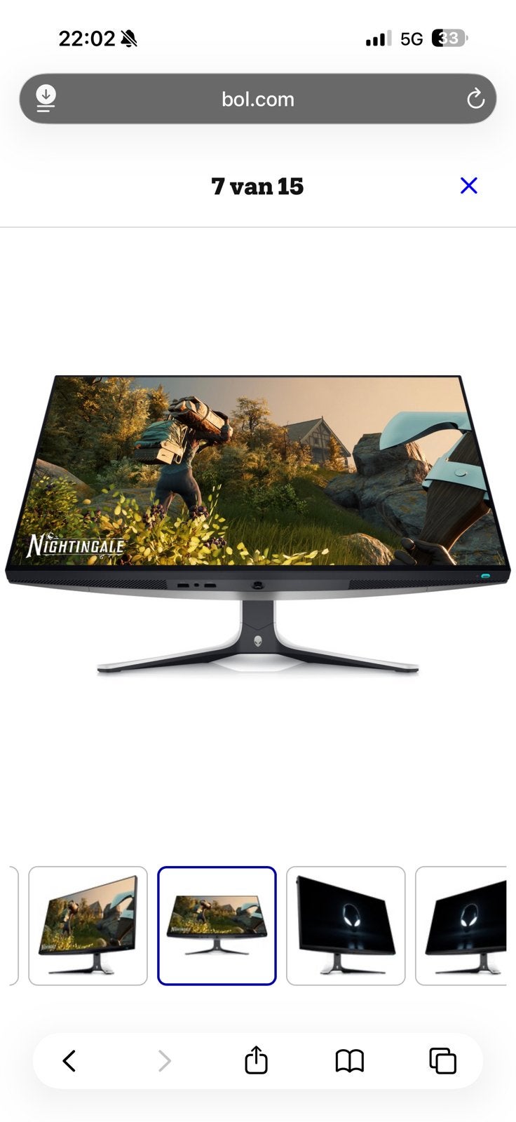 Alienware AW2723DF 27” QHD 280Hz – 2 écrans, Informatique & Logiciels, Moniteurs, Comme neuf, Gaming, Enlèvement