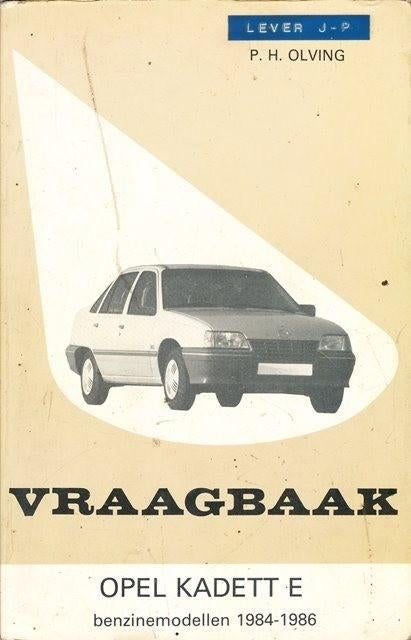 (a35) Opel Kadett E benzinemodellen 1984-1986, Boeken, Auto's | Boeken, Verzenden, Gelezen, Opel