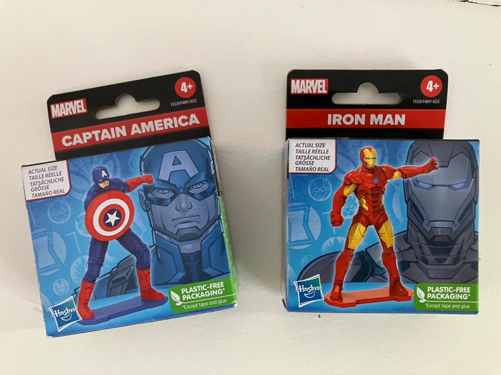 Figurines Iron Man et Captain America, Enlèvement, Neuf