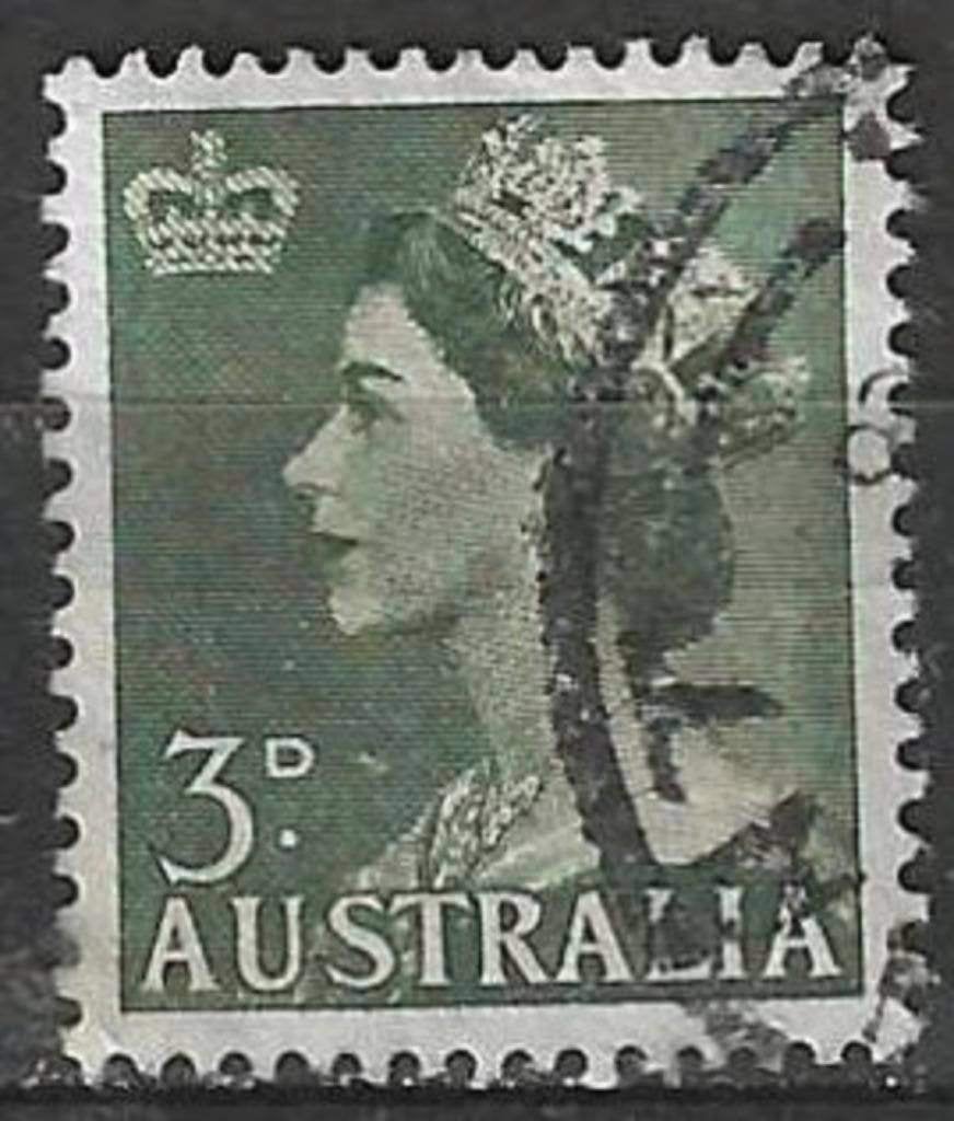 Australie 1953 - Yvert 197 - Reine Elisabeth II (ST), Timbres & Monnaies, Timbres | Océanie, Envoi, Affranchi