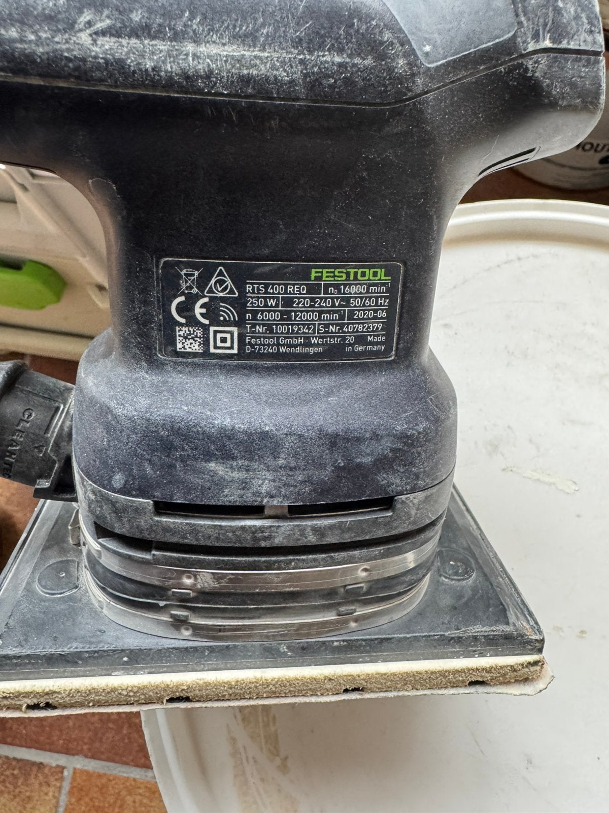 Festool RTS 400 REQ vlak schuurmachine, Bricolage & Construction, Outillage | Ponceuses, Enlèvement, Utilisé