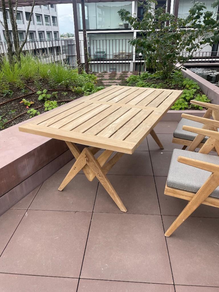 Detjer Tuintafel NIEUW, Ophalen, Nieuw, Rechthoekig, Teakhout