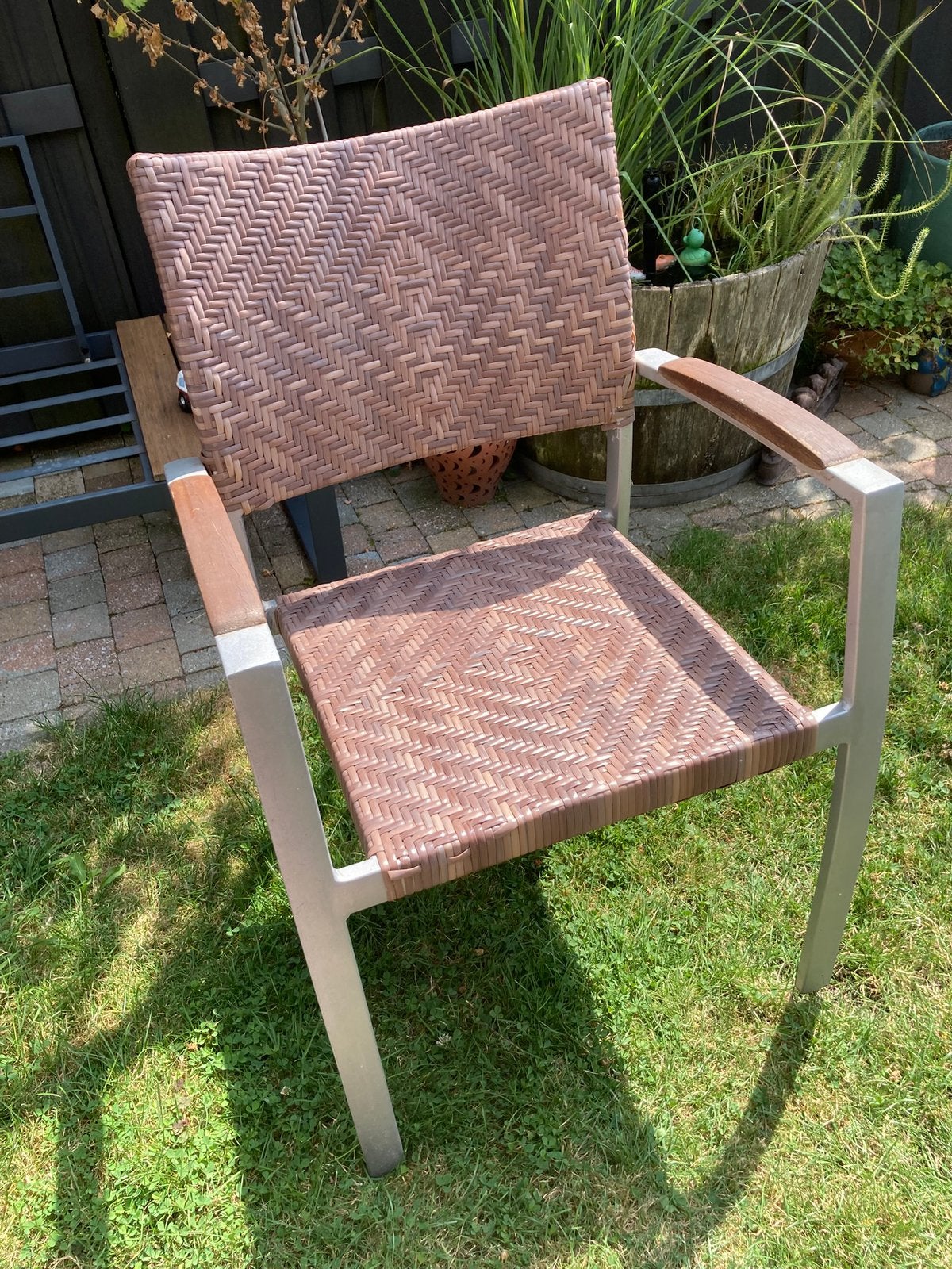4 mooie tuinstoelen, Ophalen, Gebruikt
