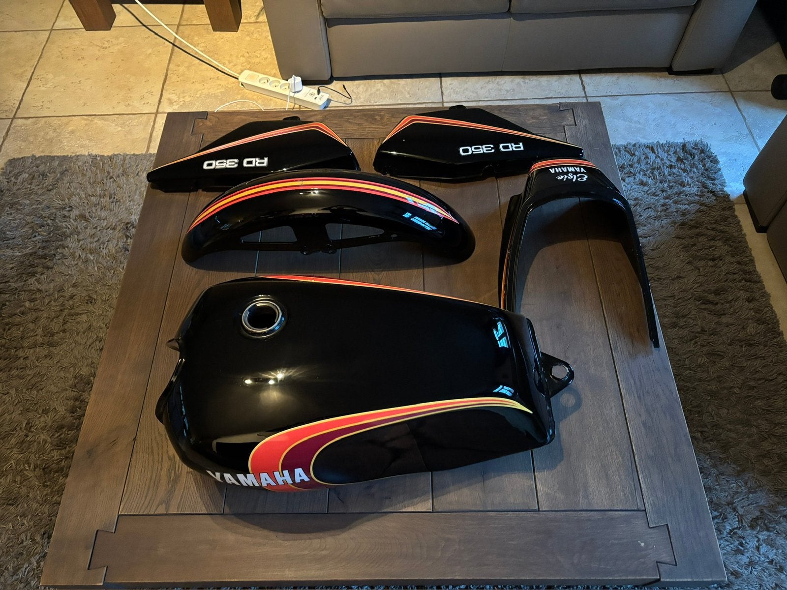Fairingset Yamaha RD350LC 4L0 mars kleuren, Ophalen of Verzenden