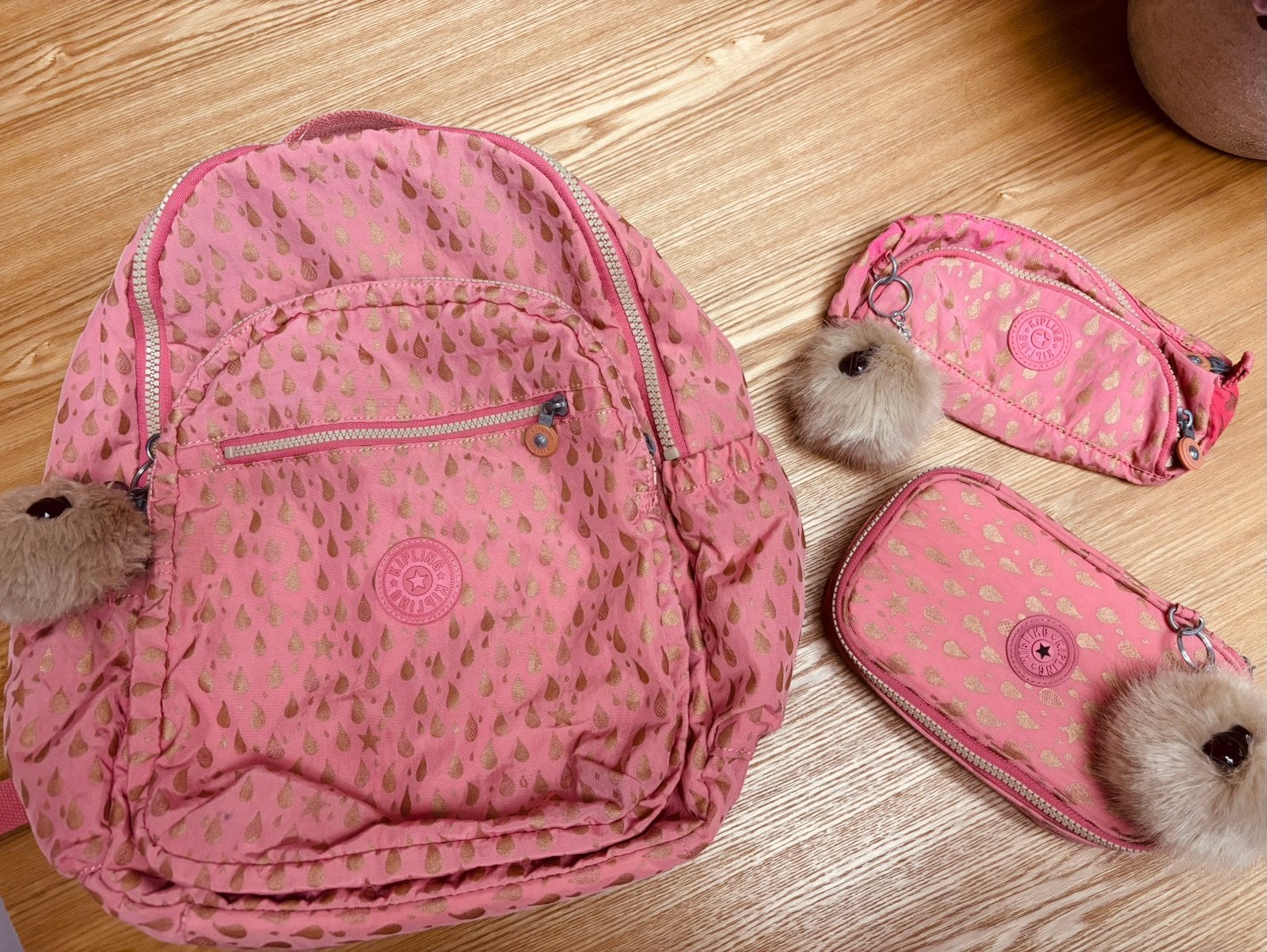 KIPLING - ensemble scolaire, Rose, Sac à dos, Enlèvement, Réglable