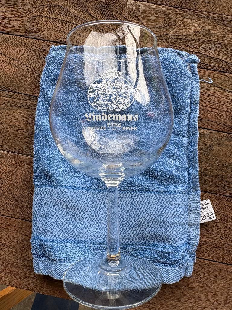 Lindemans Gueuze Faro Kriek, Ophalen of Verzenden, Gebruikt, Glas of Glazen, Overige merken