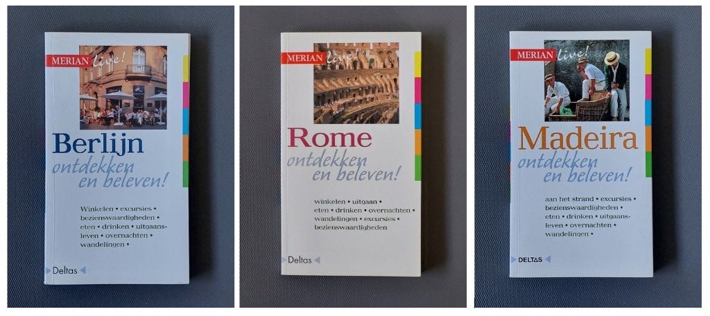 Merian reisgidsen Berlijn / Rome / Madeira, Livres, Guides touristiques, Guide ou Livre de voyage, Autres marques, Comme neuf