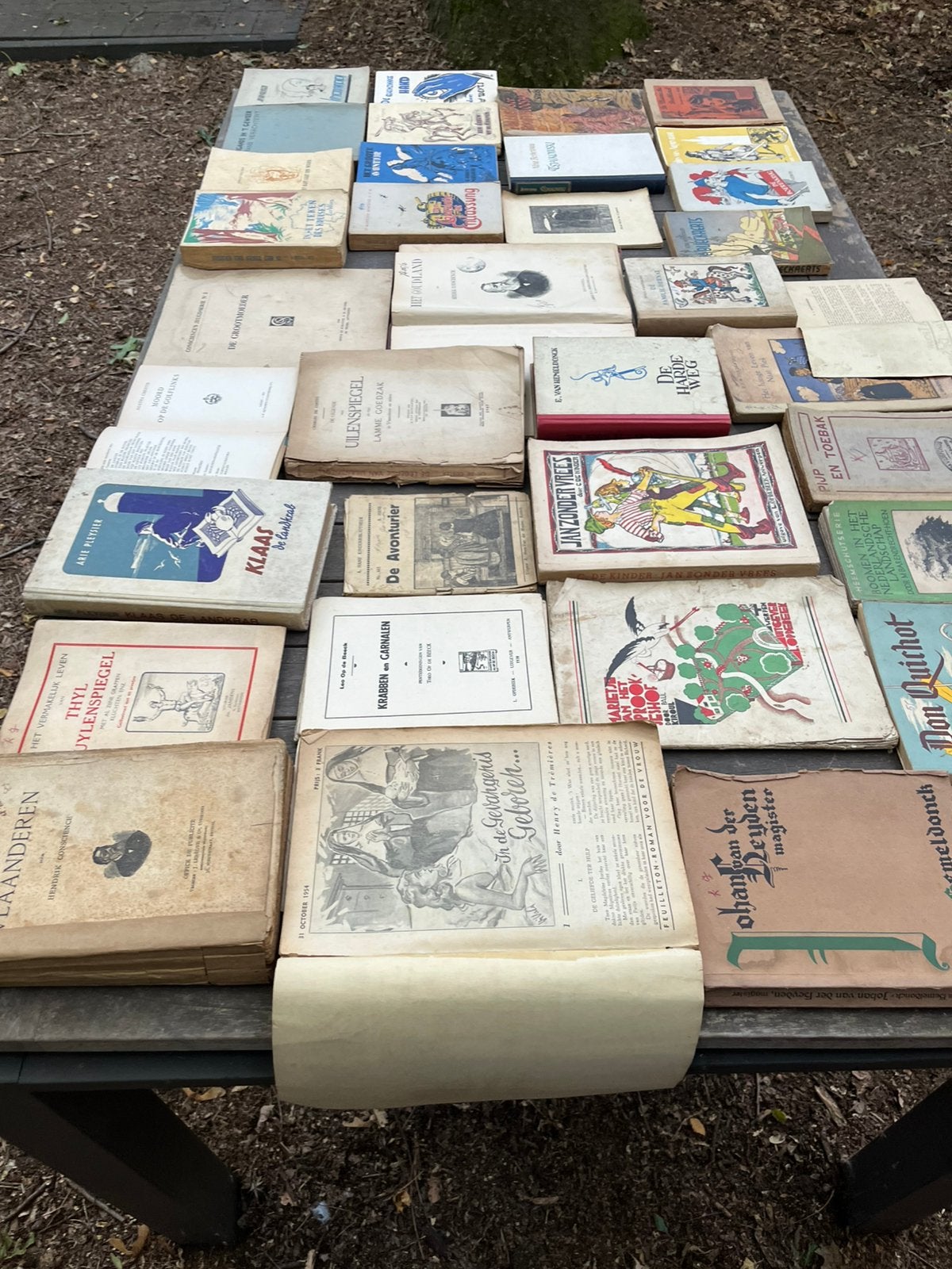 Boeken jaren 30-40-50, Ophalen