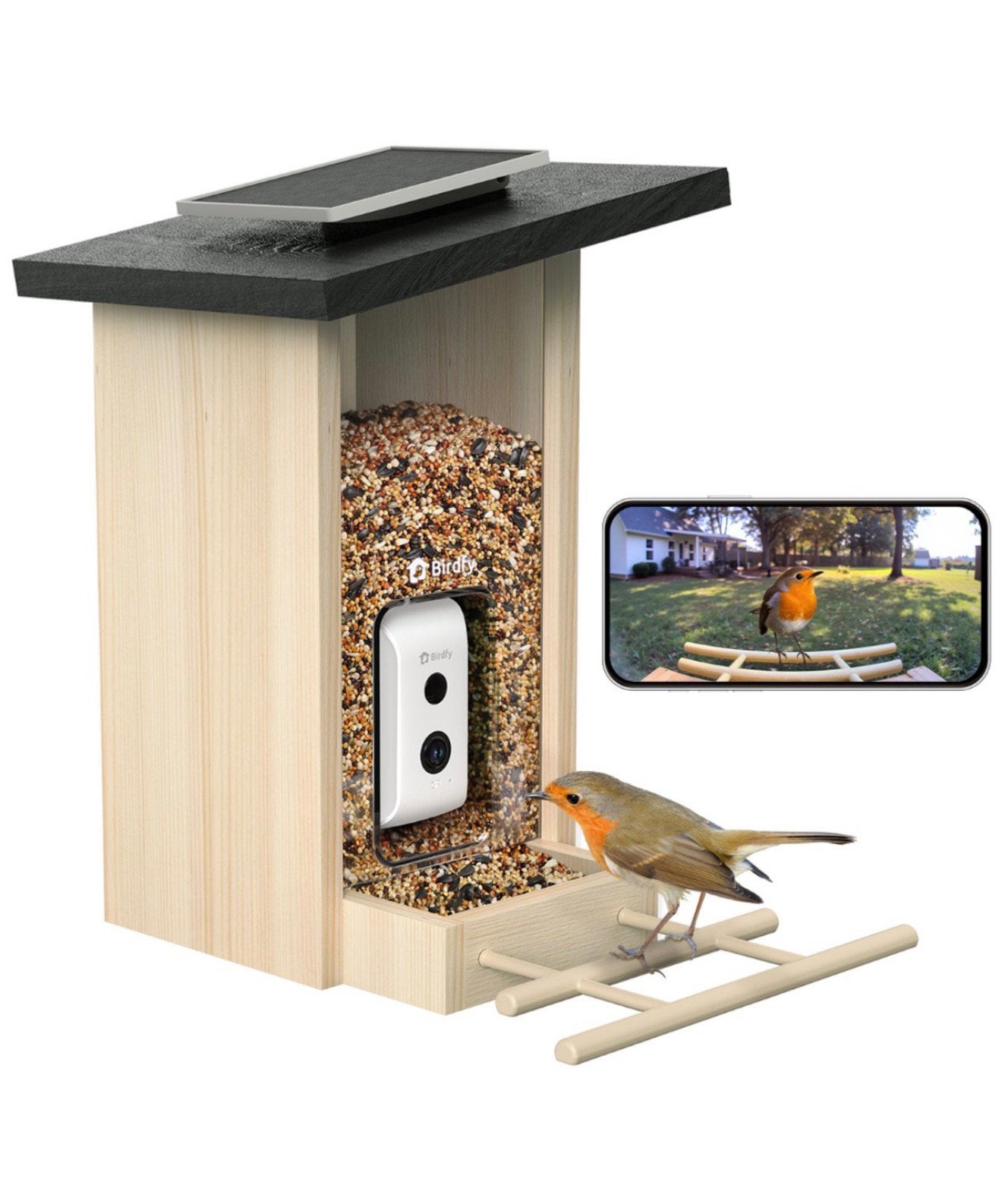 Birdfy  Feeder  Ebony, Dieren en Toebehoren