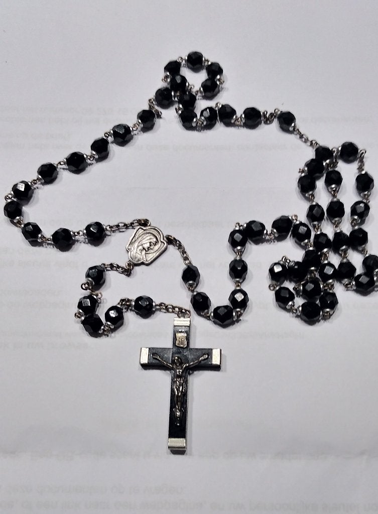 Paternoster uit Lourdes ANTIEK, Ophalen of Verzenden, Beeld(je)