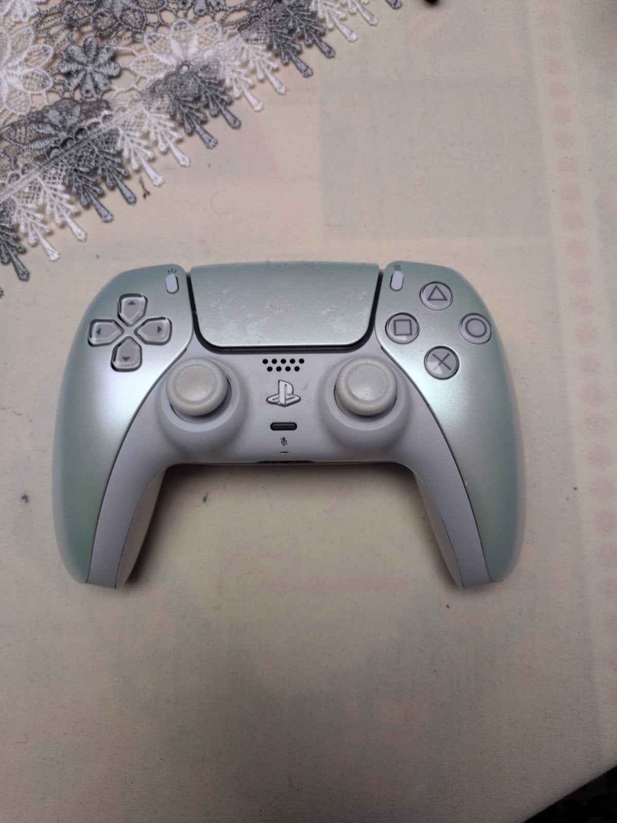 Playstation 5 controller chrome white pearl, Ophalen, Zo goed als nieuw, Playstation 5