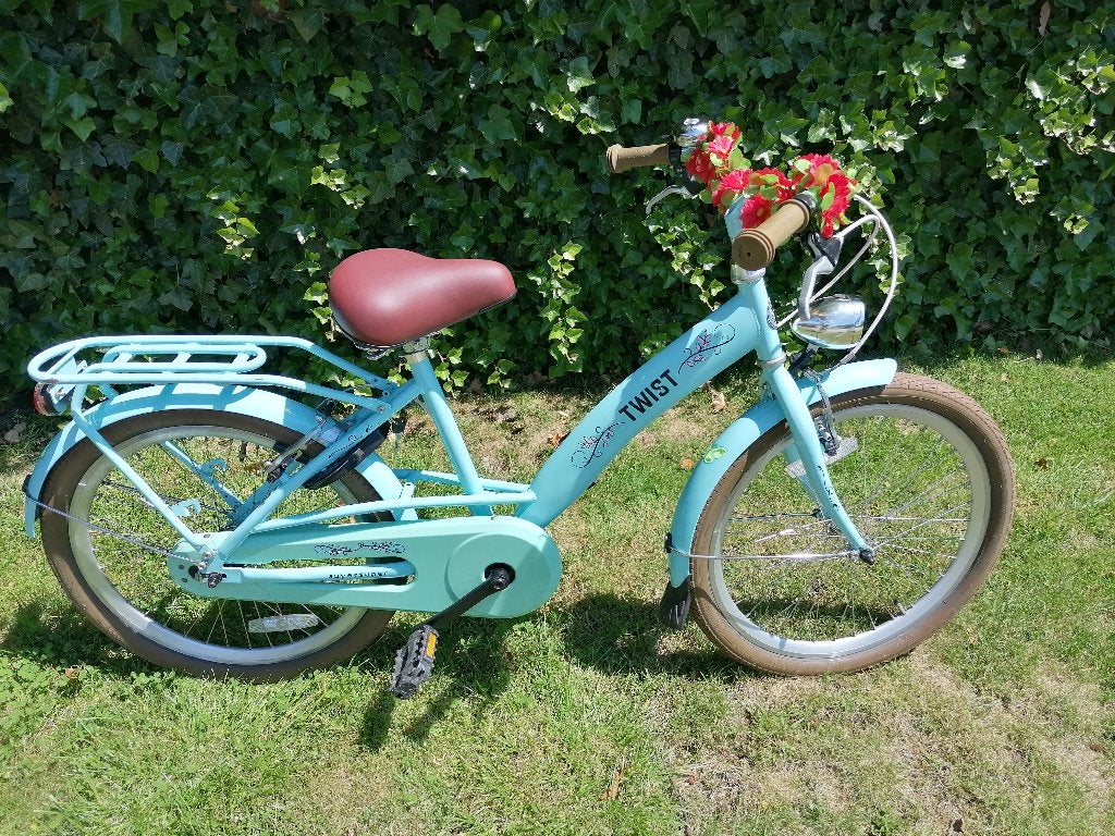 22" meisjesfiets / kinderfiets, Frein à rétropédalage, Comme neuf, Frein à main, Super super