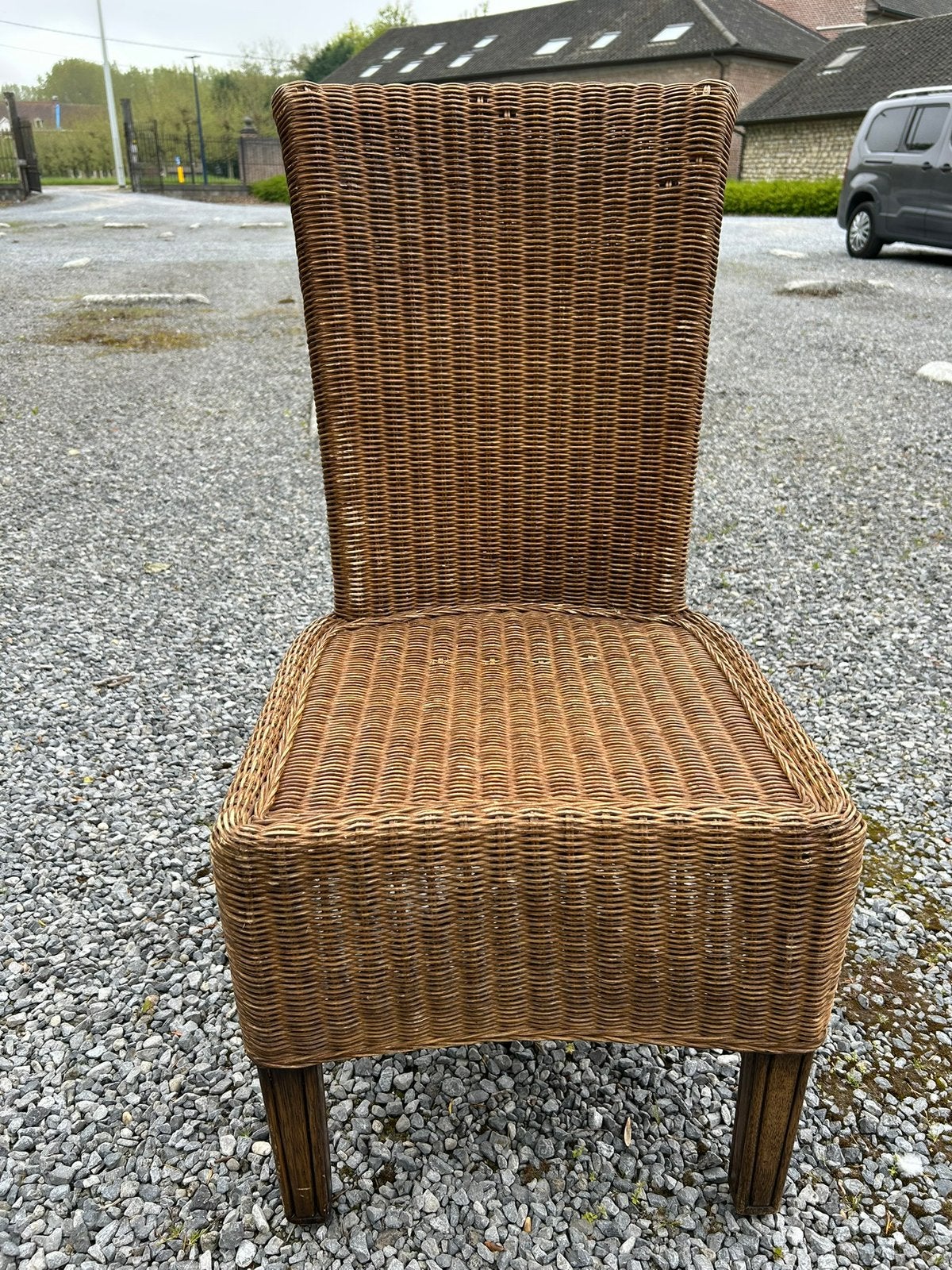 Rieten stoelen te koop, Huis en Inrichting, Ophalen, Gebruikt, Bruin, Klassiek