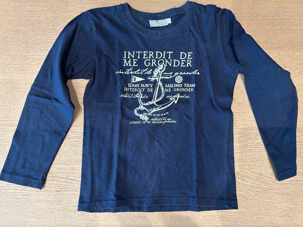 T-shirt lange mouwen jongen 110 - 5 jaar, Enfants & Bébés, Vêtements enfant | Taille 110, Enlèvement ou Envoi, Comme neuf, Garçon