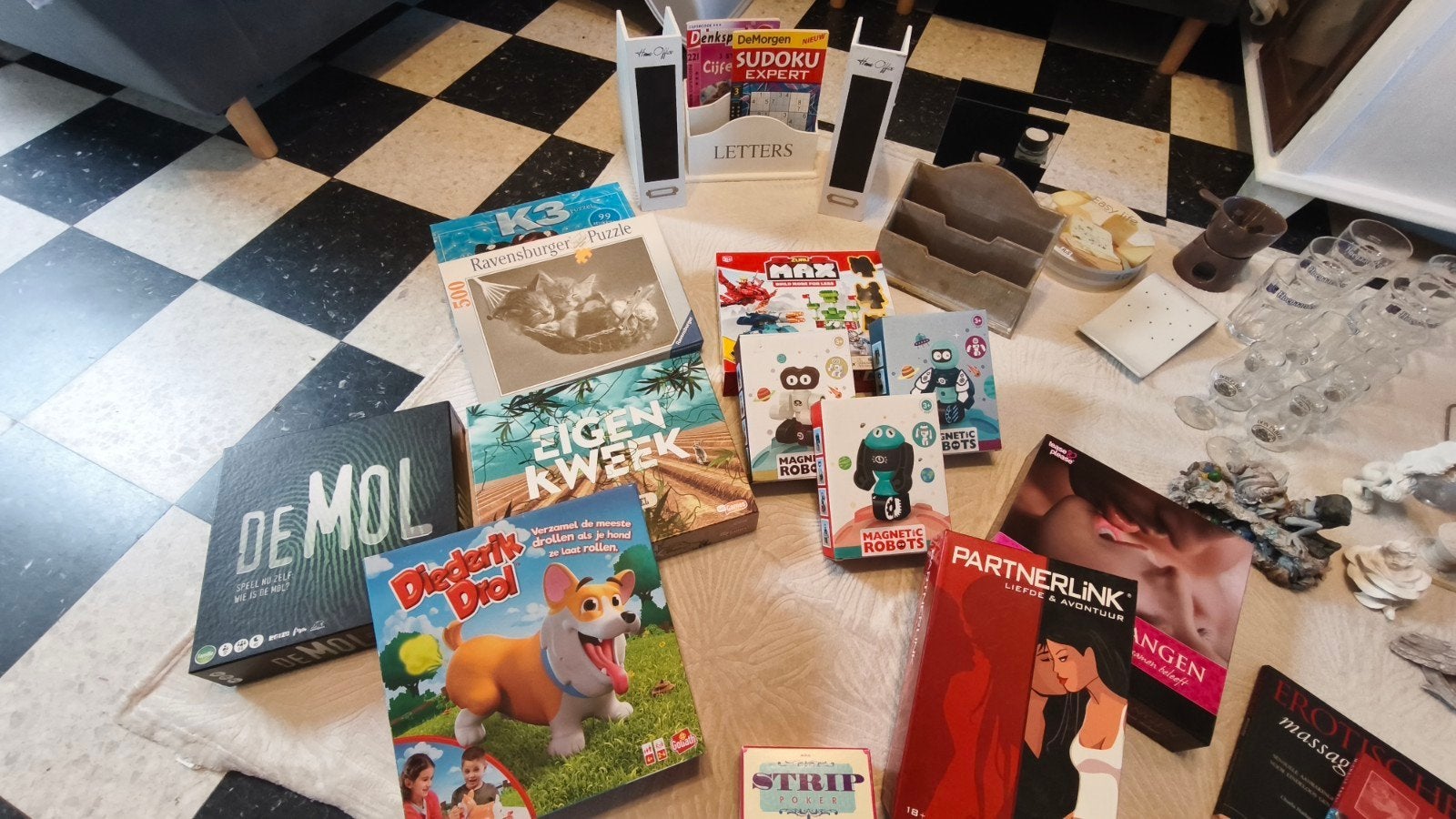 groot mooi lot, Ophalen