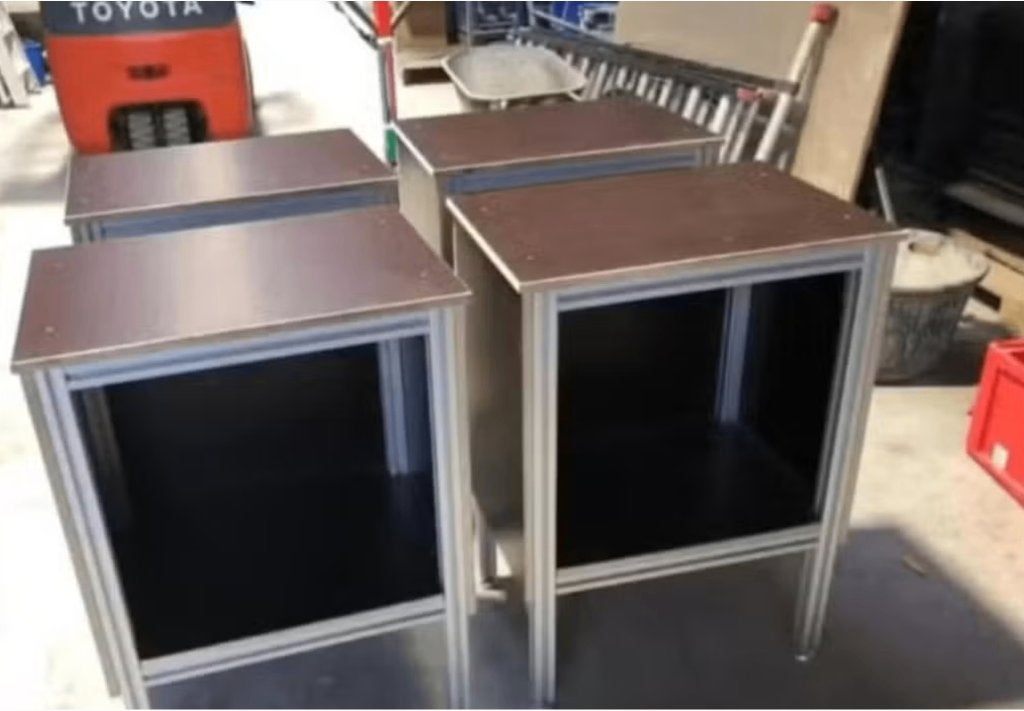 compacte werkbanken/ machinetafel, Ophalen
