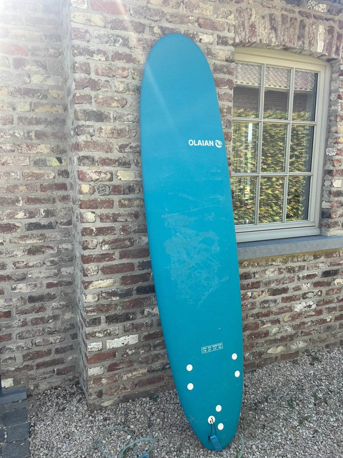 Foam surfboard 7'8", Sports nautiques & Bateaux, Planche à voile sur vague, Enlèvement, Utilisé, Funboard, Avec ailerons