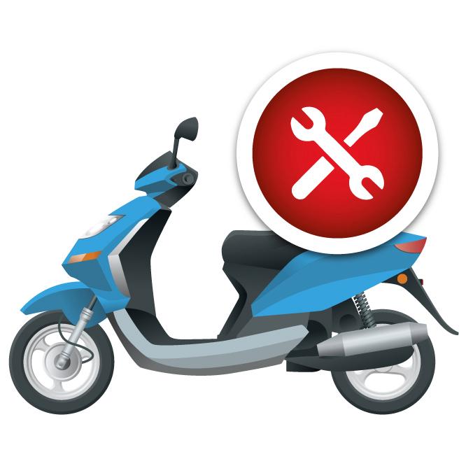 Scooter/motor reparatie - ANTWERPEN, Fietsen en Brommers, Ophalen, Zo goed als nieuw