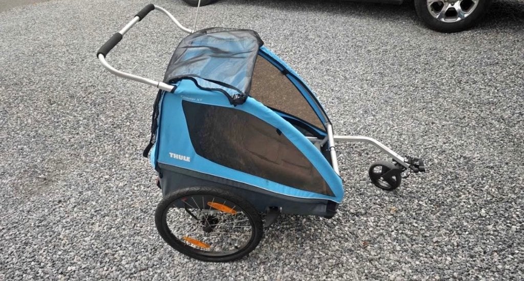 Remorque thule coaster xt, Vélos & Vélomoteurs, Enlèvement, Comme neuf, Remorque pour enfant, Thule