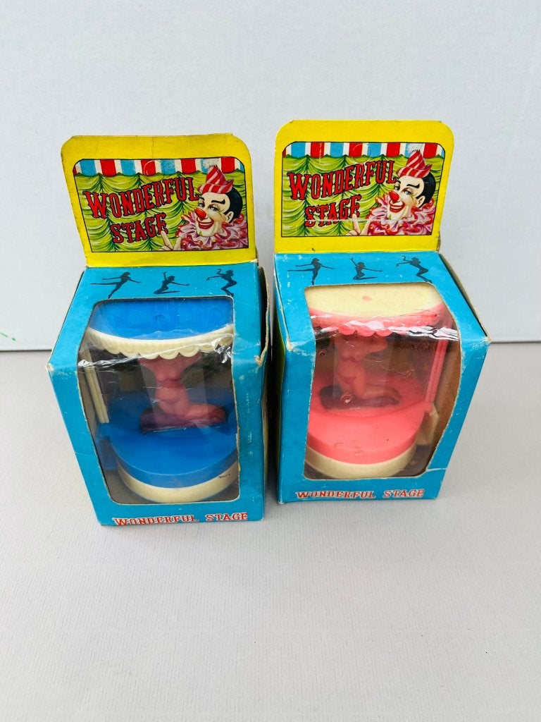 Set van 2 vintage "Wonderful Stage" kijkdoosjes – 60/70, Verzamelen, Poppetjes en Figuurtjes, Ophalen of Verzenden, Zo goed als nieuw