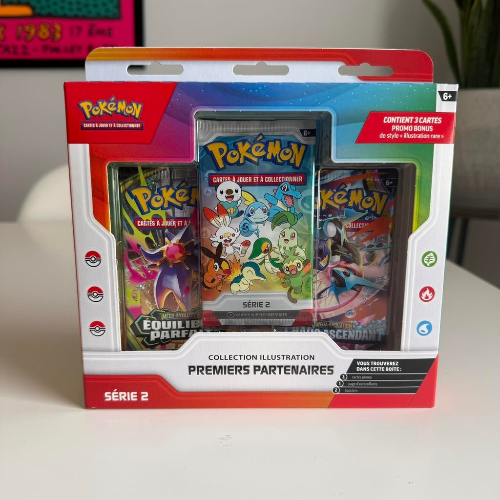 Pokémon TCG Coffret Premiers Partenaires Série 2 ME3 ME4 FR, Enlèvement ou Envoi, Neuf, Booster, Foil