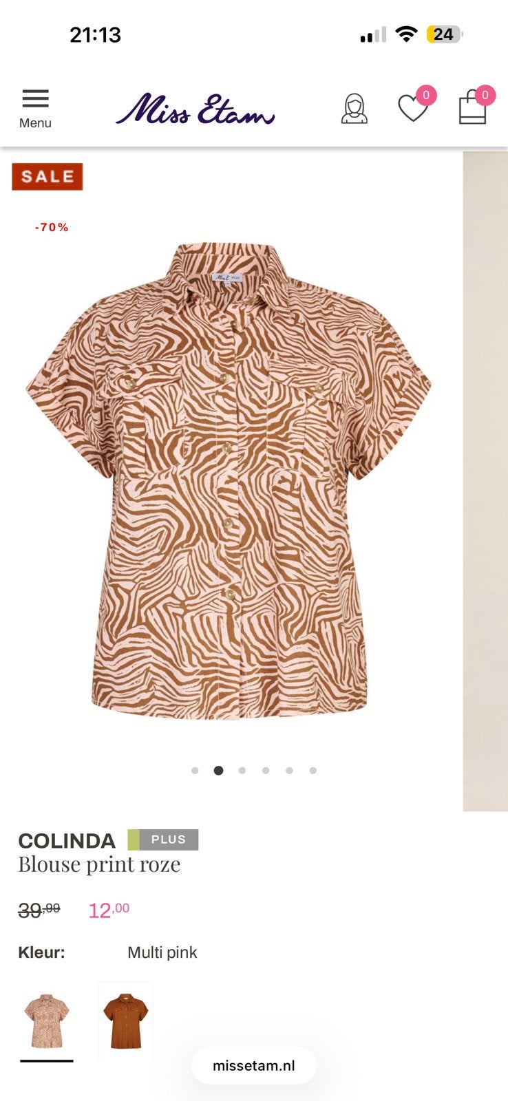 Kleding miss etam, Ophalen, Zo goed als nieuw, Maat 42/44 (L), Oranje