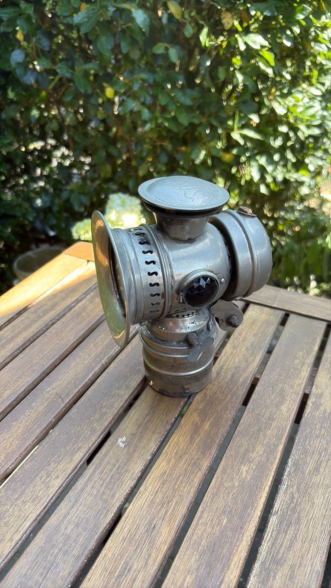 Carbuurlamp, Ophalen