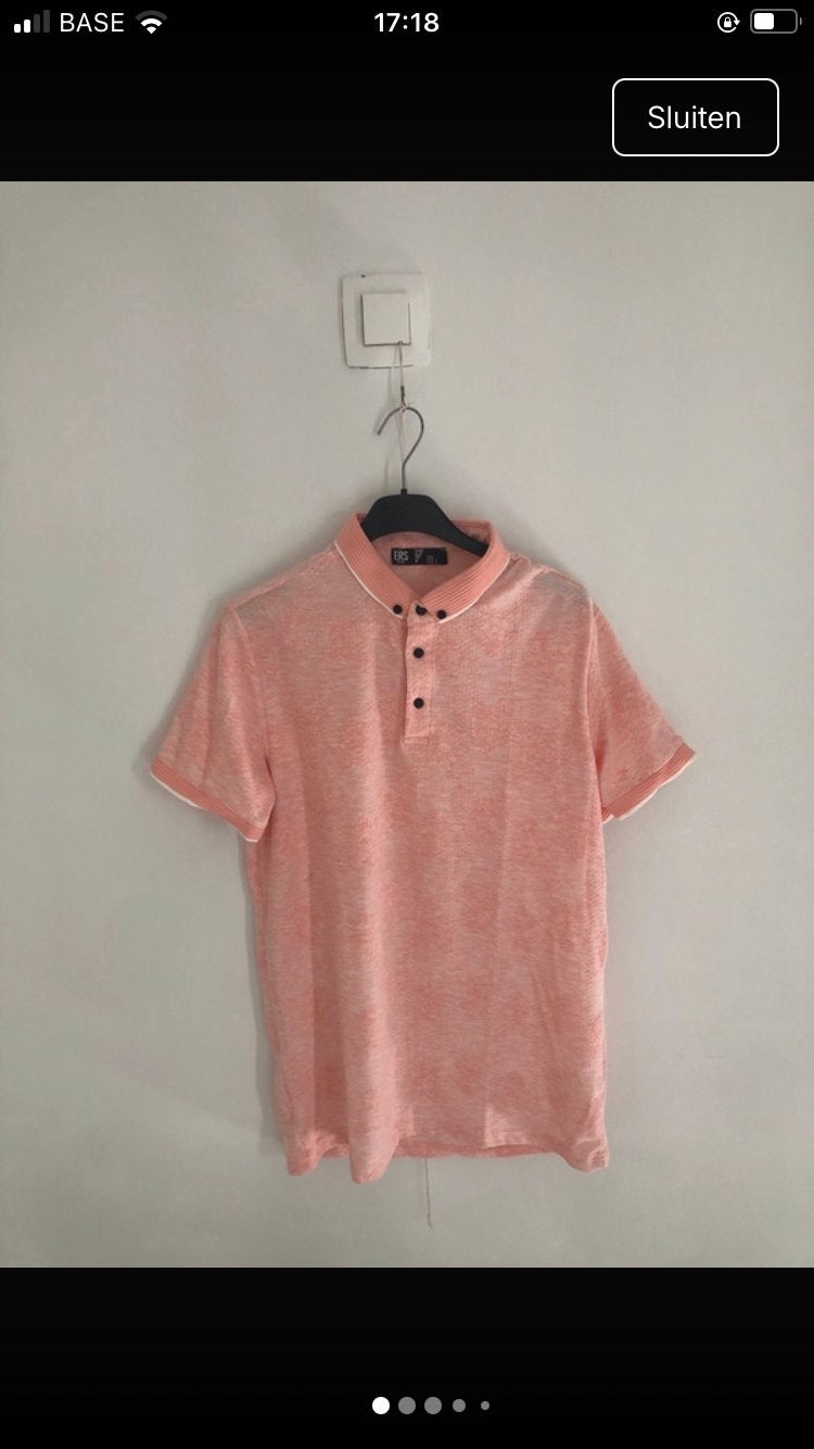 Roze r shirt, Kleding | Heren, T-shirts, Ophalen of Verzenden, Zo goed als nieuw, Maat 48/50 (M), Roze