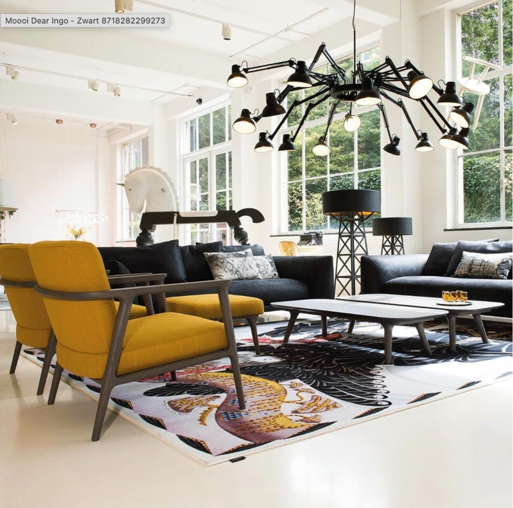 MOOOI Dear Ingo High-end hanglamp zwart gepoedercoat, Huis en Inrichting, Ophalen, Zo goed als nieuw, Metaal, High-end Furniture