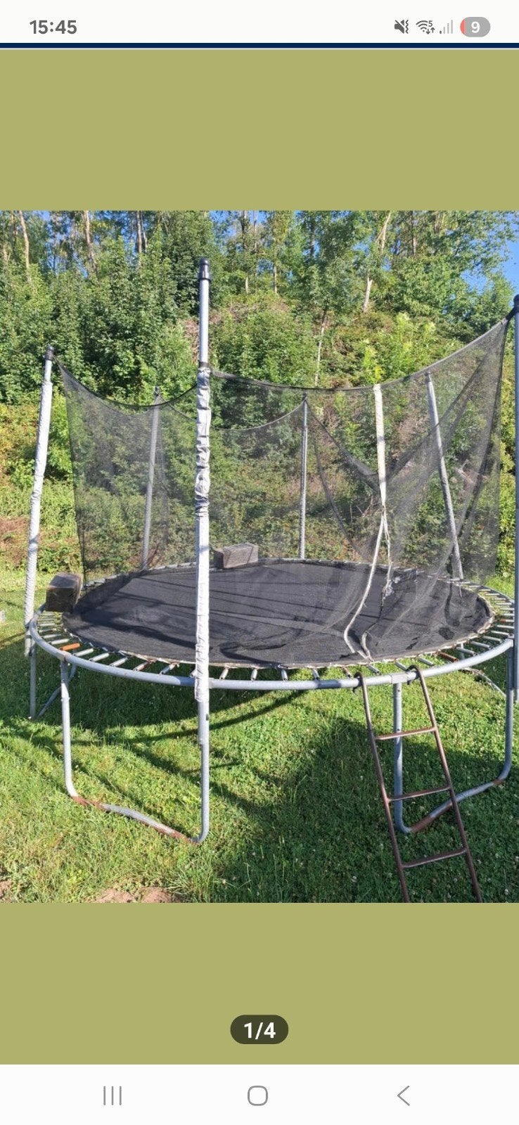 Trampoline 3m65 sert encore actuellement bien lire l annonce, Enfants & Bébés, Jouets | Extérieur | Trampolines, Enlèvement