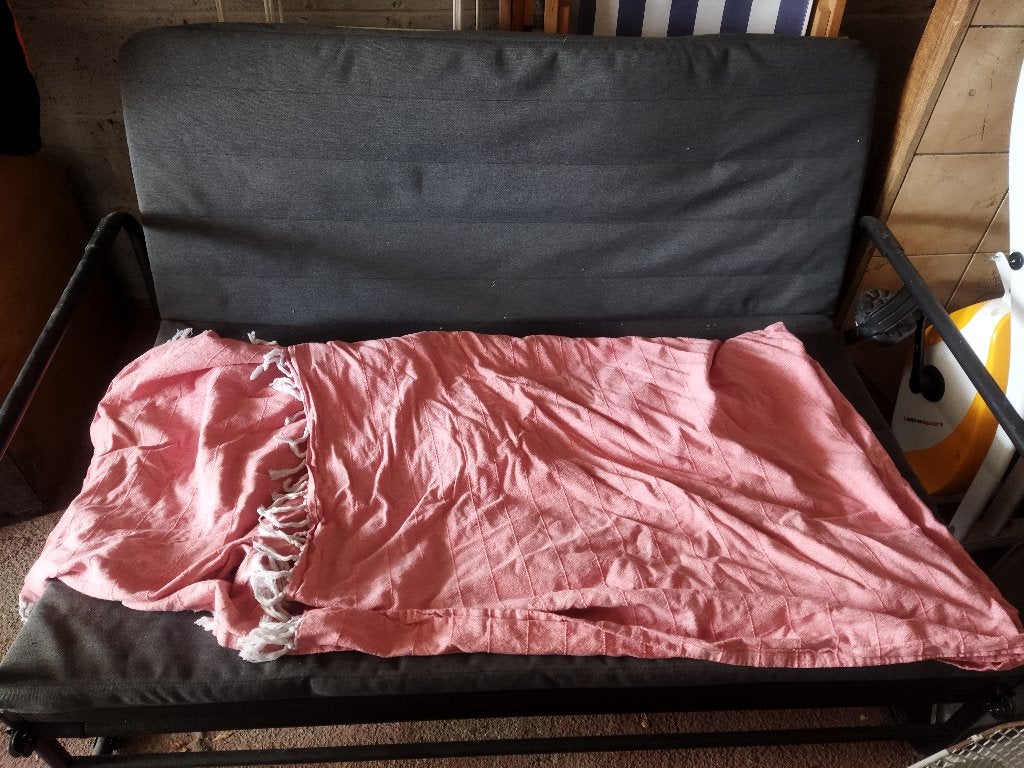 Canapé lit, Maison & Meubles, 140 cm, Enlèvement, Utilisé, 200 cm
