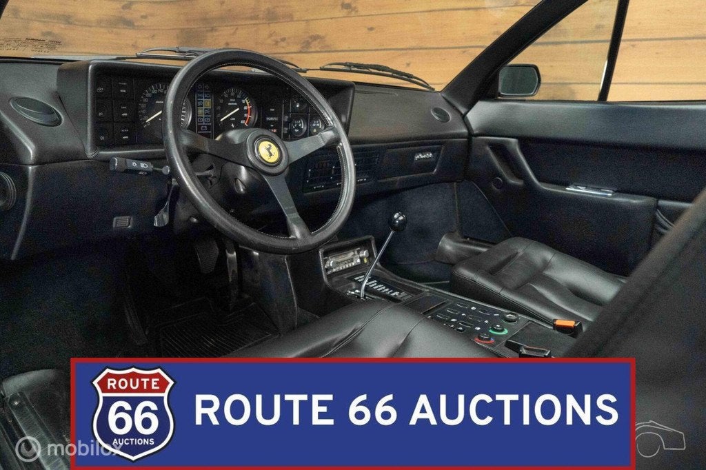 Ferrari Mondial Cabriolet | 1984 | Route 66 Auctions, Auto's, Zwart, Bedrijf, Handgeschakeld, Overige carrosserie