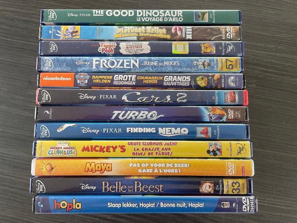 DVD's (12 stuks), Cd's en Dvd's, Europees, Gebruikt, Tekenfilm, Alle leeftijden