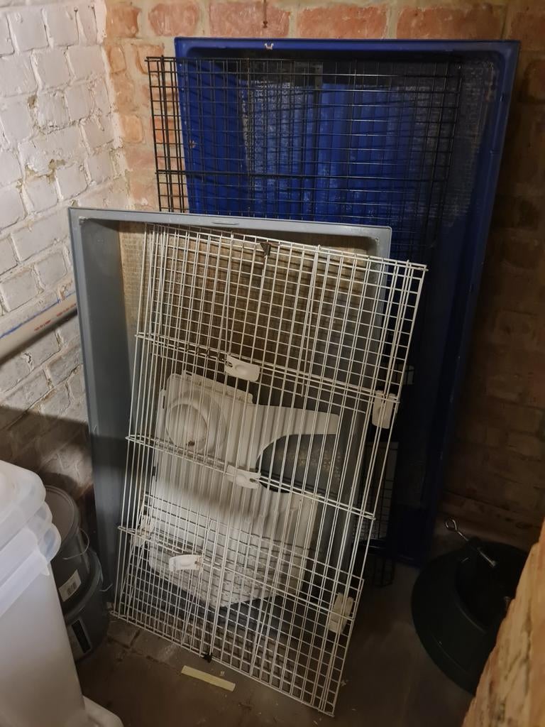 Deux cages pour lapin., Enlèvement, Utilisé, Cage, Lapin