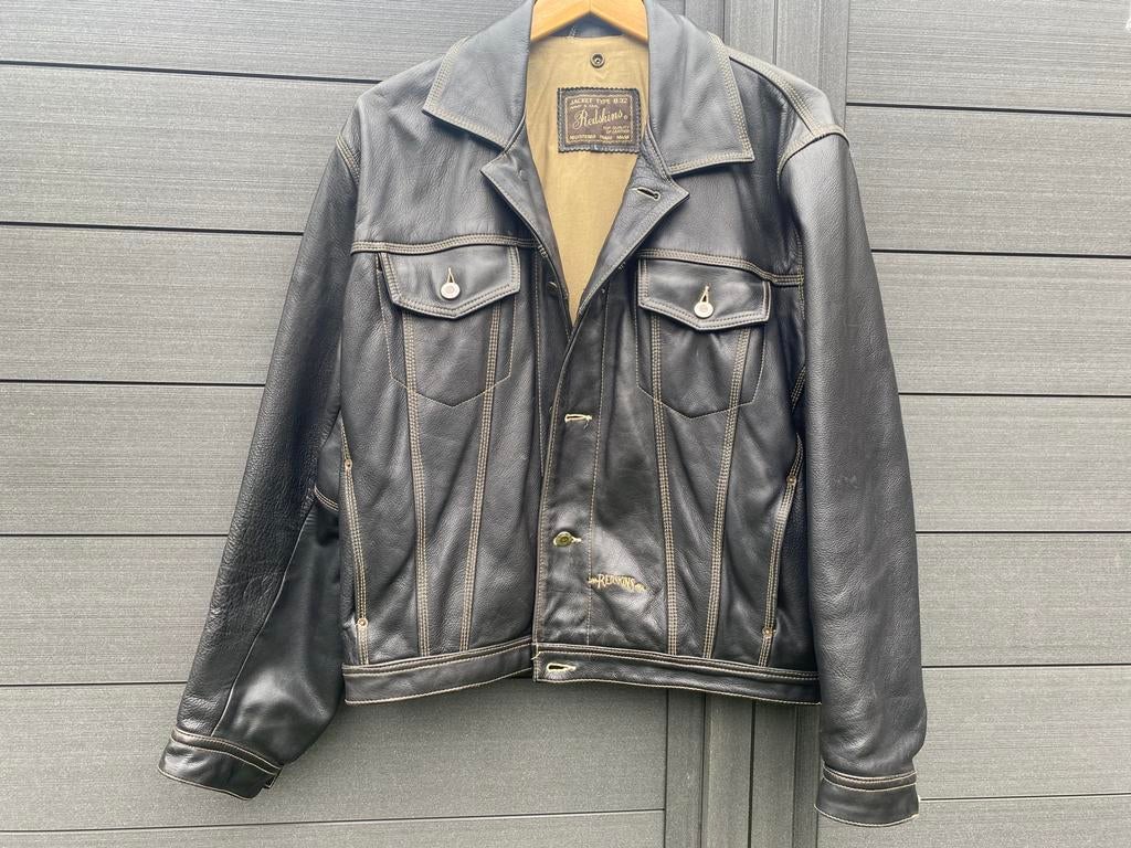 Veste en cuir Redskins, Enlèvement, Comme neuf, Taille 52/54 (L), Noir