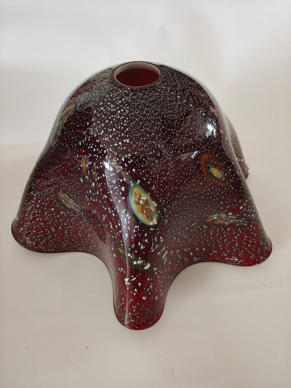 prachtige Murano sommerso hanglap, Ophalen of Verzenden, Zo goed als nieuw, Glas