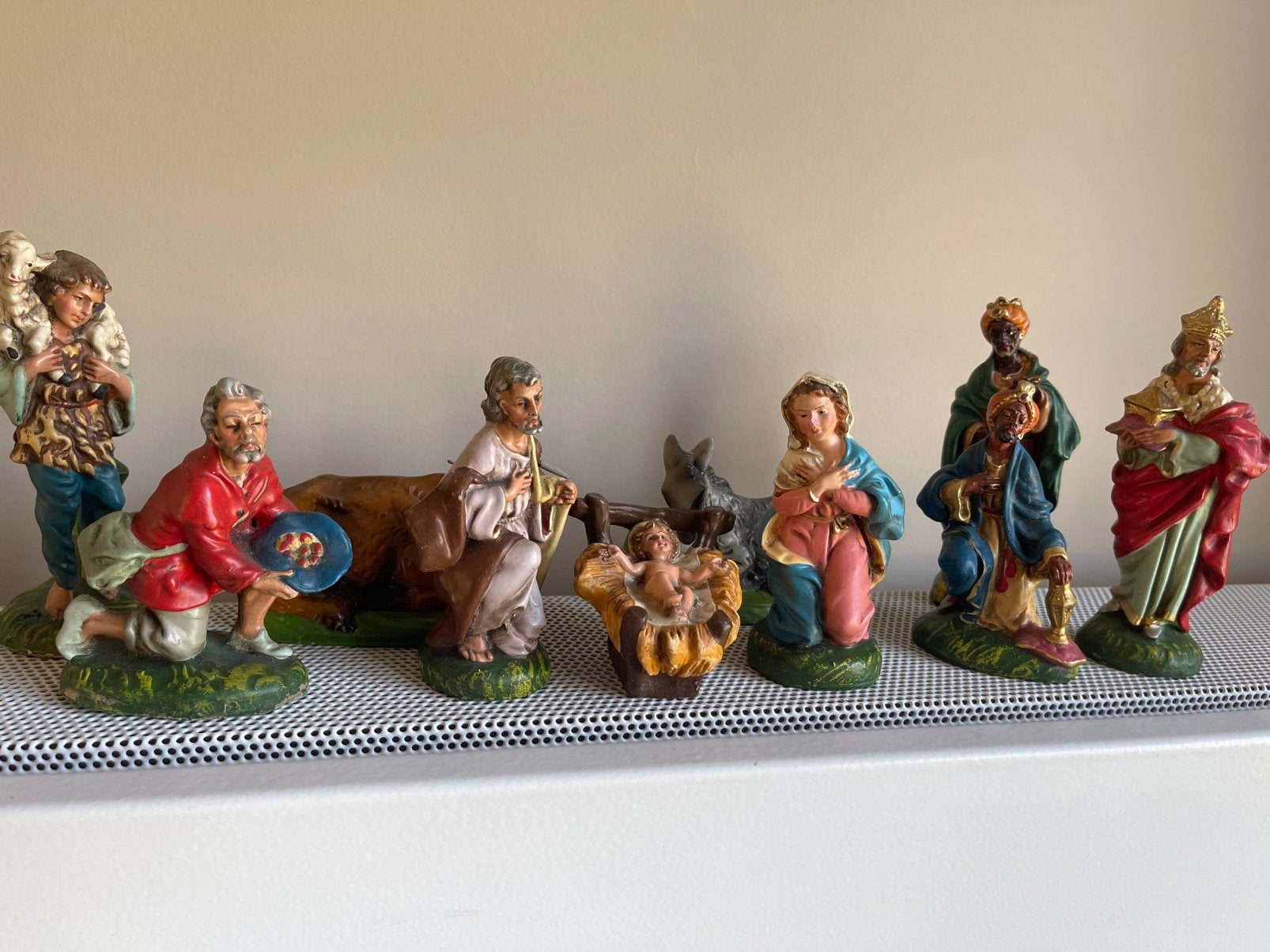 10 personnages de Noël de taille moyenne réunis 12€, Enlèvement ou Envoi, Comme neuf