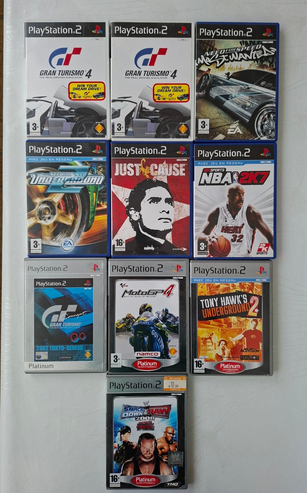 Divers jeux playstation 2. Vente à l'unité. Rdv sur Bruxelle, Enlèvement ou Envoi