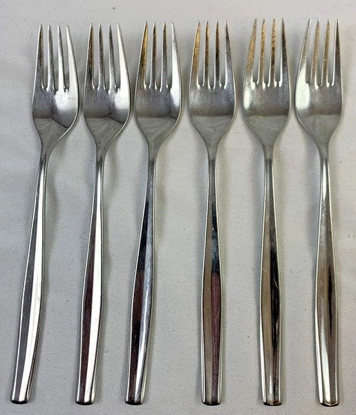 WMF Cromargan Frankfurt 6x Tafelvorken Set 19cm Dinervorken, Huis en Inrichting, Keuken | Bestek, Zo goed als nieuw, Bestekset