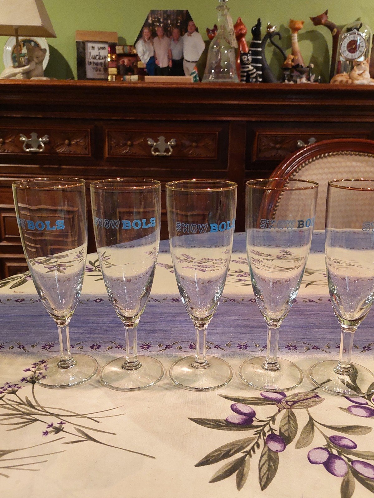 5 mooi glasjes snow bols, Verzamelen, Glas en Drinkglazen, Ophalen of Verzenden