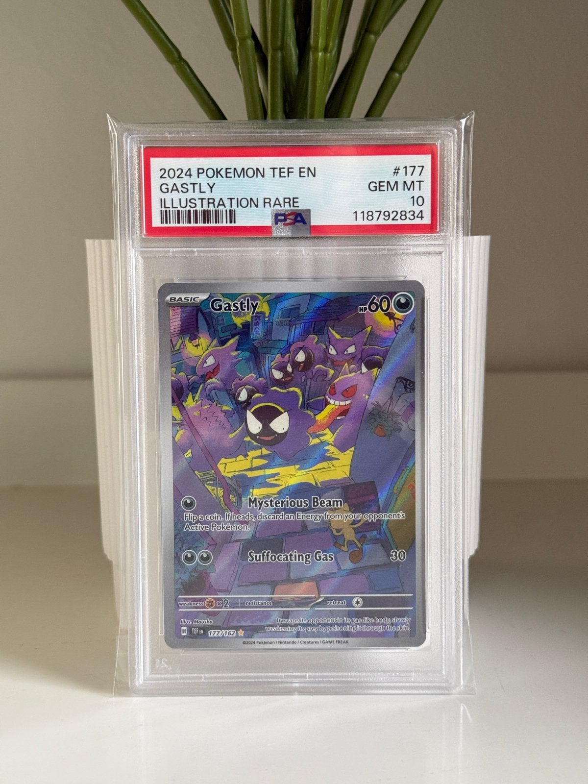 Gastly IR 177/162 PSA 10 Pokemon Temporal Forces, Hobby en Vrije tijd, Verzamelkaartspellen | Pokémon, Ophalen, Zo goed als nieuw