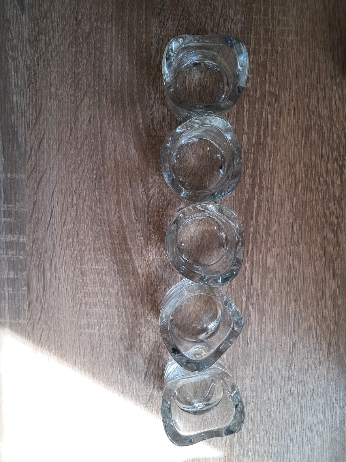 set van 5 theelichthouders, IKEA, Ophalen of Verzenden, Kaars, Glas