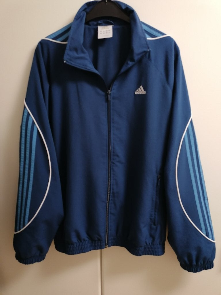 Blauw trainingsvest van Adidas, M, Vêtements | Hommes, Vêtements de sport, Enlèvement ou Envoi, Comme neuf, Bleu