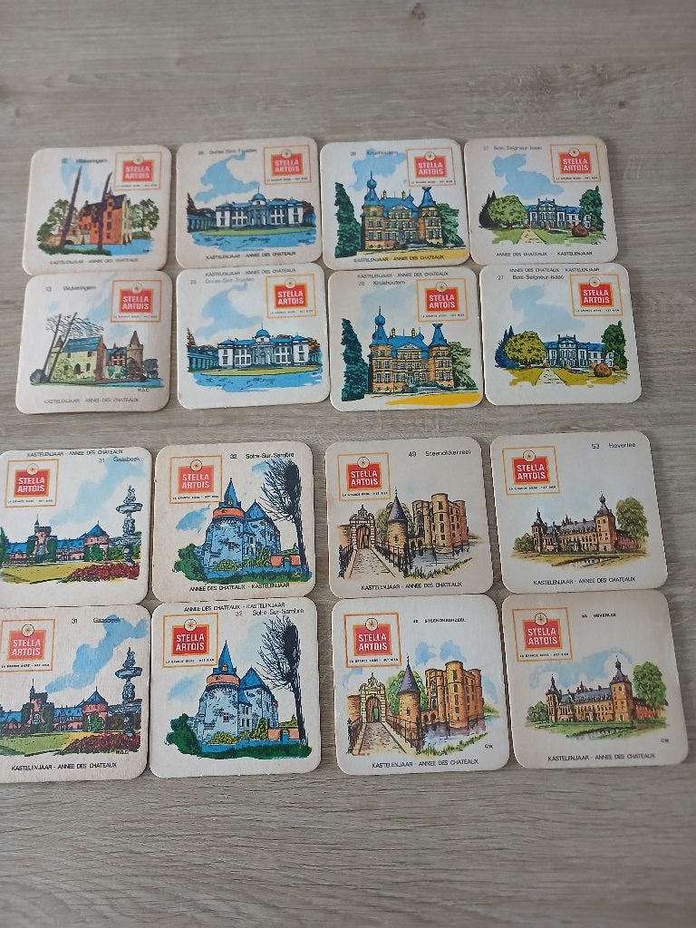 oude viltjes stella artois, Verzamelen, Biermerken, Ophalen of Verzenden, Zo goed als nieuw, Viltje(s), Stella Artois
