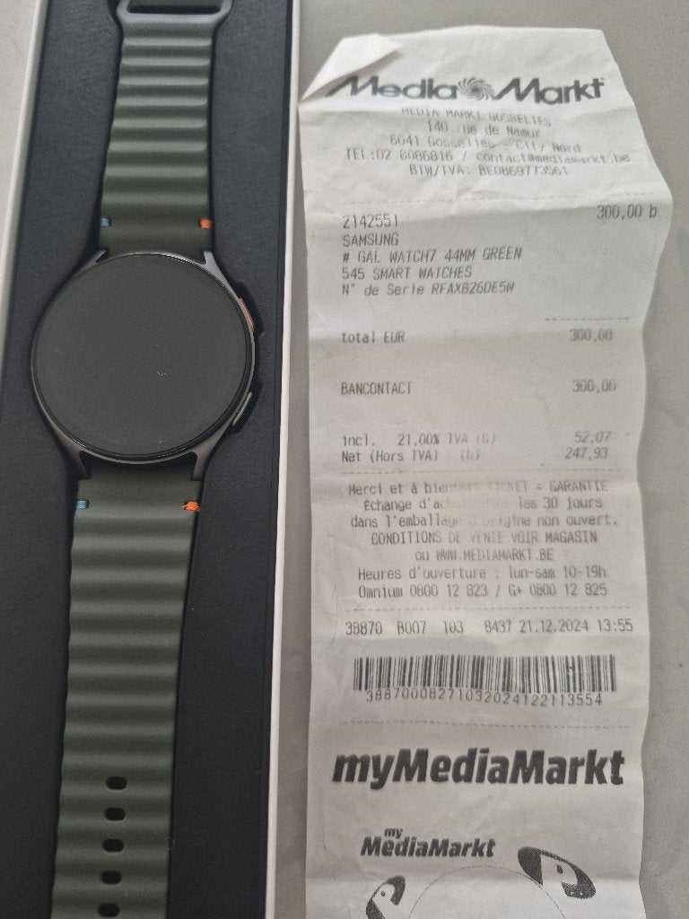 Galaxy watch 7 toujours sous garantie., Ophalen, Zo goed als nieuw, Samsung, Conditie
