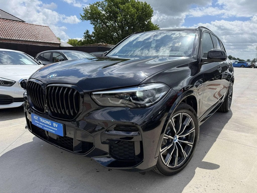 BMW X5 3.0AS 45E HYBRID M-SPORT 360 CAMERA ZWART LEDER FULL, Auto's, Automaat, Gebruikt, Adaptive Cruise Control, Zwart