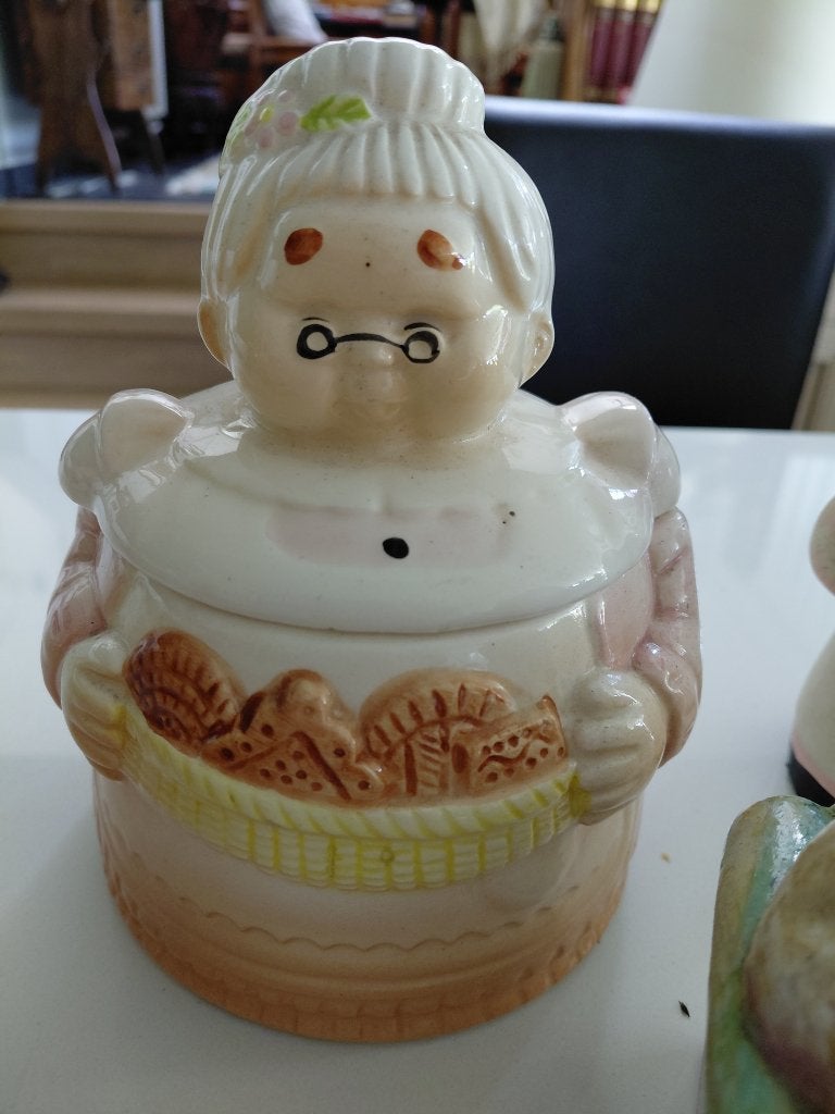 Porseleinen koekjestrommel, Ophalen, Zo goed als nieuw, Koek(jes)