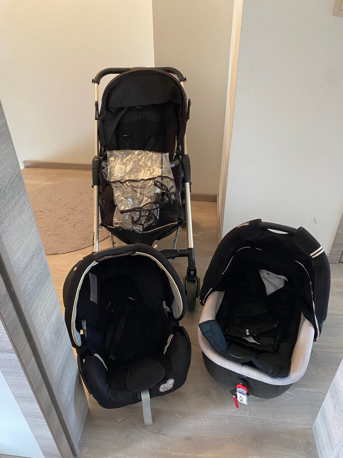 Bebe confort poussette 3 en 1, Enlèvement, Comme neuf, Poussette, Avec nacelle
