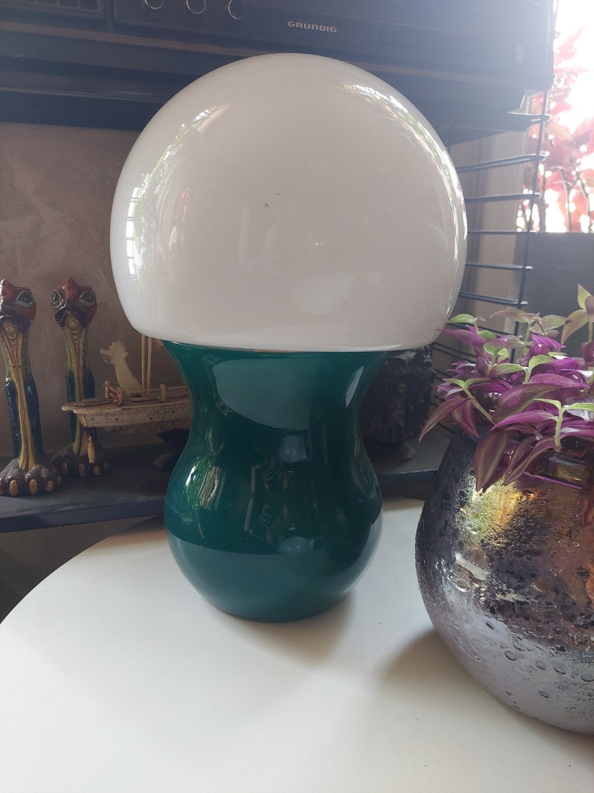 Italiaanse glaze Championlamp uit de 50 tiger jaren, Ophalen of Verzenden